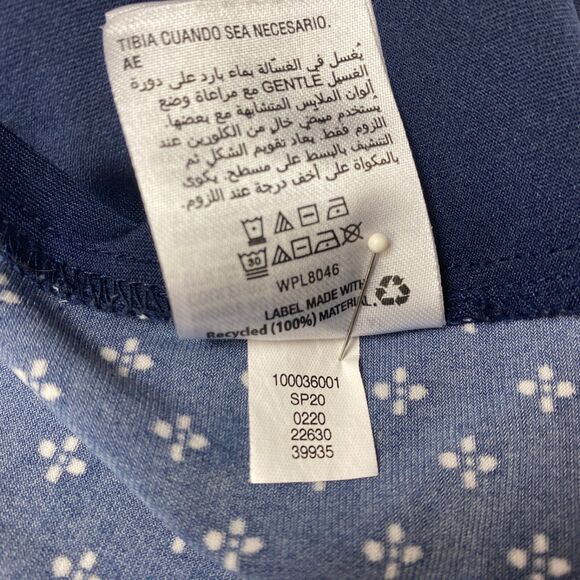 Charter Club Pullover Tunic Blouse M Chiffon Pleats 3/4 Flounce Sleeves Relaxed - Picture 13 of 13